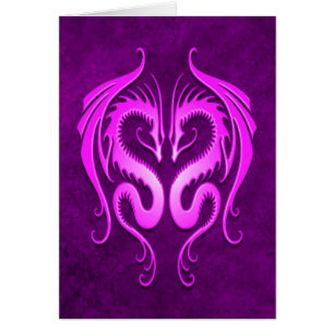 Dragones tribales, púrpuras