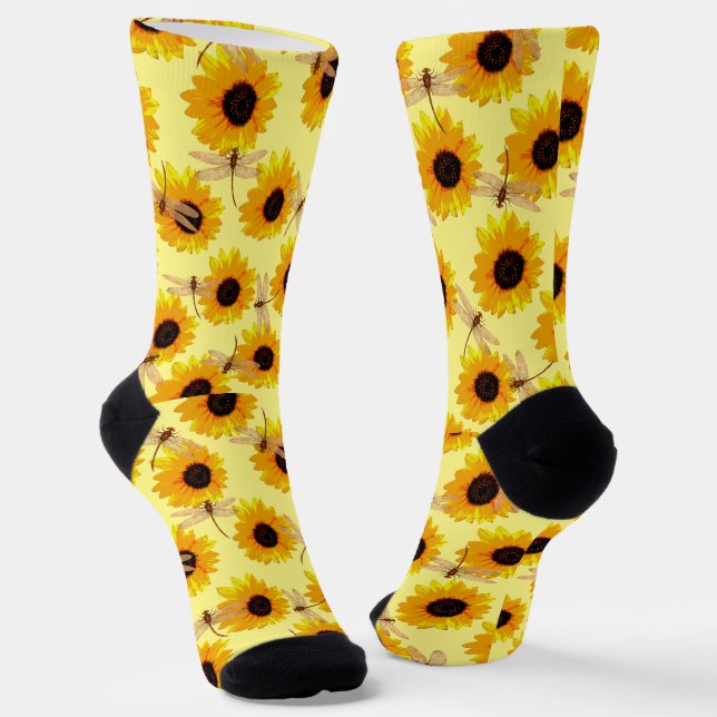 Dragonflies And Sunflowers, Calcetines De La Tripu (Angular)