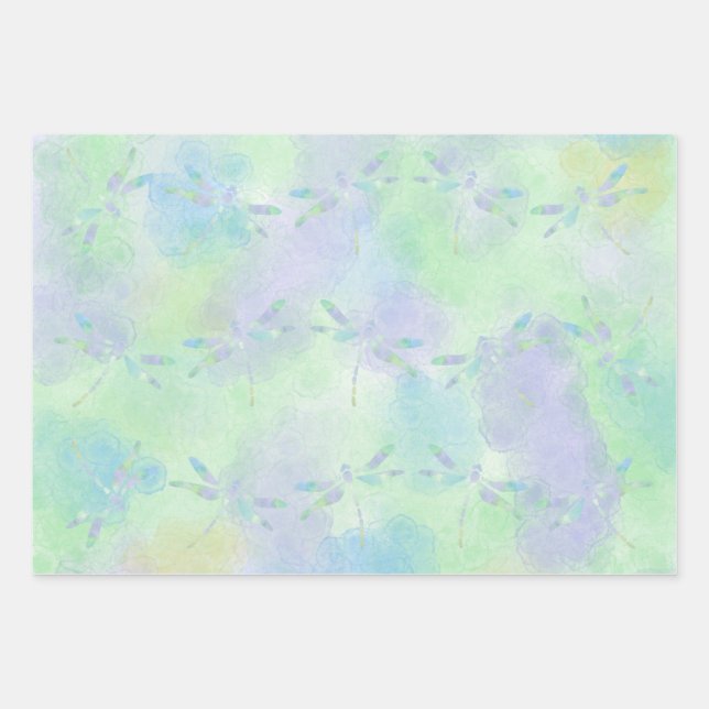 Dragonflies Envolver hojas de papel (Anverso)