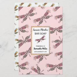 Dragonflies Jabón hecho a mano Producto Papel reci