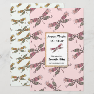 Dragonflies Jabón hecho a mano Producto Papel reci