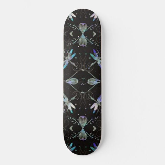 Dragonflies Jeweld Skateboard (Anverso)