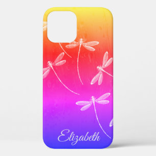 Dragonflies personalizadas en el iPhone Funda de a