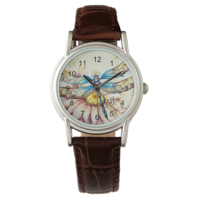 Dragonfly acuático, reloj personalizado (Anverso)