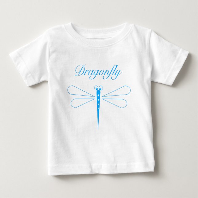 Dragonfly - Camiseta fina de Jersey para bebé blan (Anverso)