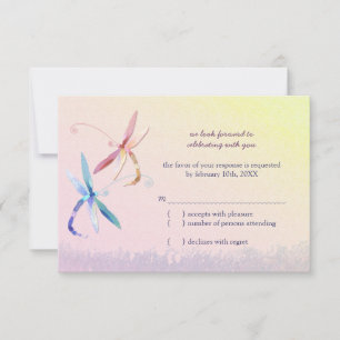 Dragonfly Country Wedding RSVP