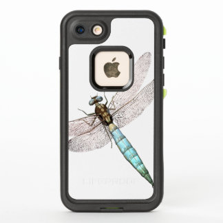 Dragonfly digital sobre el blanco
