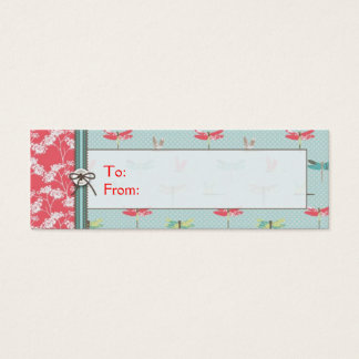 Dragonfly Dreams Boy Skinny Gift Tag