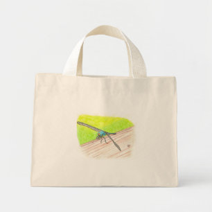 Dragonfly en acuarela, bolsas de lona