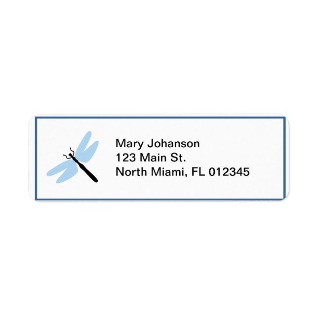 Dragonfly - Etiquetas (Frente)