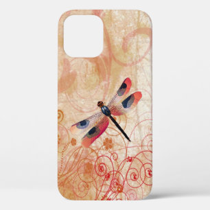 Dragonfly Flourish iPhone 12 Funda