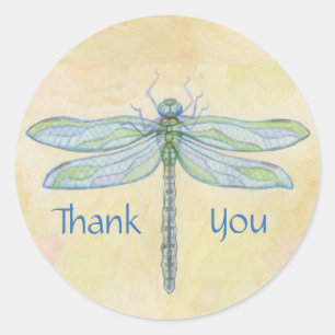 Dragonfly gracias pegatina