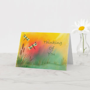 Dragonfly Pensando En Su Tarjeta