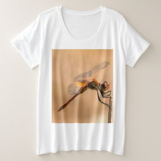 Dragonfly pintado aislado contra Ecru