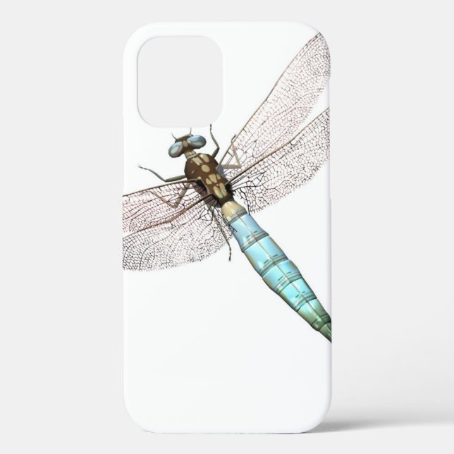Dragonfly sobre estuche para iPhone de Funda blanc (Reverso )