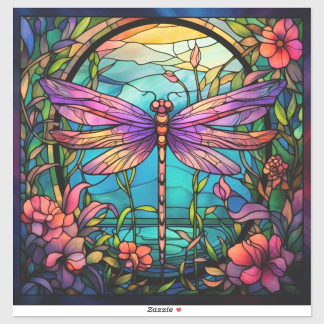 Dragonfly Vinyl Pegatina (Hoja)