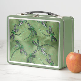 Dragoniscos alados púrpura sobre cal suave