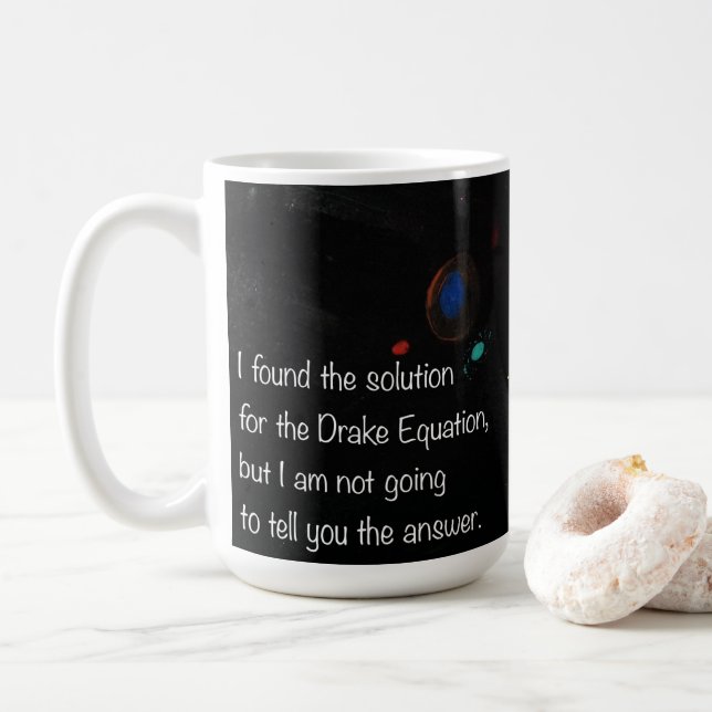 Drake Ecuation cita graciosa taza de café (Con donut)