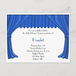Drama azul real e invitación al teatro
