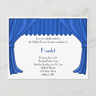 Drama azul real e invitación al teatro