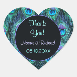 Drama de pluma de pavo real - Gracias Sello - Pers