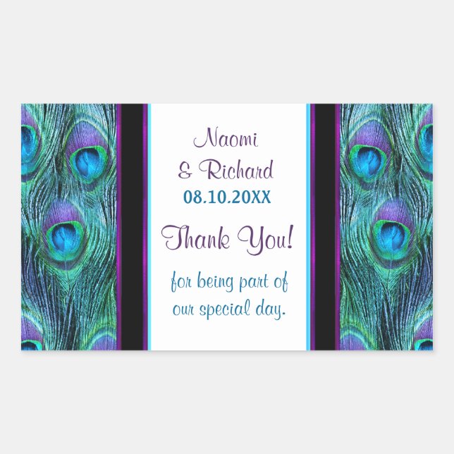 Drama de pluma de pavo real - Gracias Sello - Pers (Anverso)