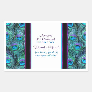 Drama de pluma de pavo real - Gracias Sello - Pers