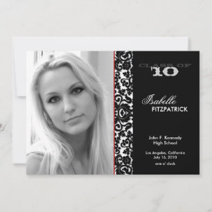 Dramática Invitación de Graduación de Damasco 2