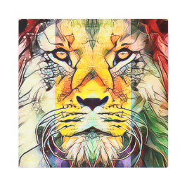 Dramático retrato de arte pop de la vida salvaje d