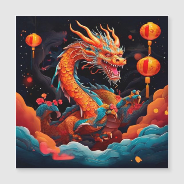 Dramón colorido de Año Nuevo chino (Anverso)