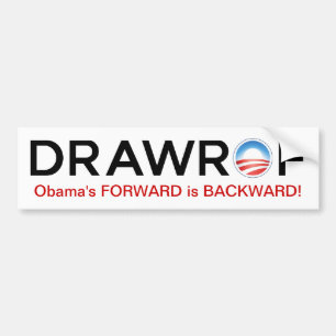 DRAWROF Barack Obama DELANTERO es pegatina