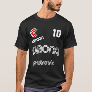 Drazen Petrovic Retro Croacia Jersey de Baloncesto