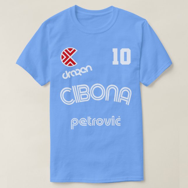 Drazen Petrovic Retro Croacia Jersey de Baloncesto (Diseño del anverso)