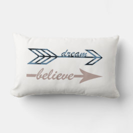 Dream Believe Arrows Cojín decorativo
