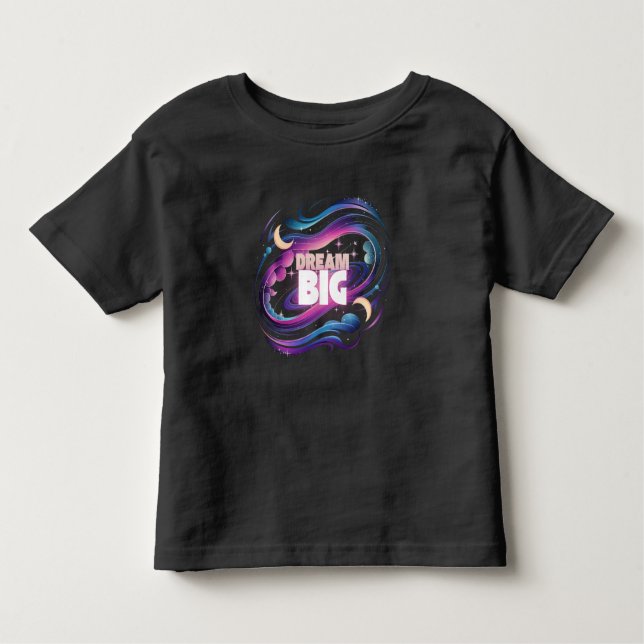 Dream Big - Camiseta Cósmica Galaxy para niños (Anverso)