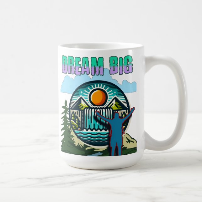 Dream Big Coffee Mug - Inspiradora Copa de Citas (Derecha)