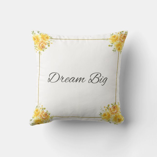 Dream Big Cojín decorativo (Reverso)