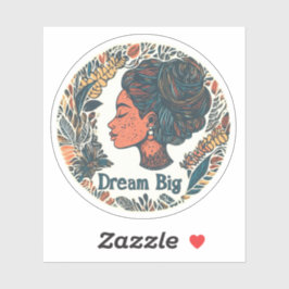Dream Big Inspirador Pegatina
