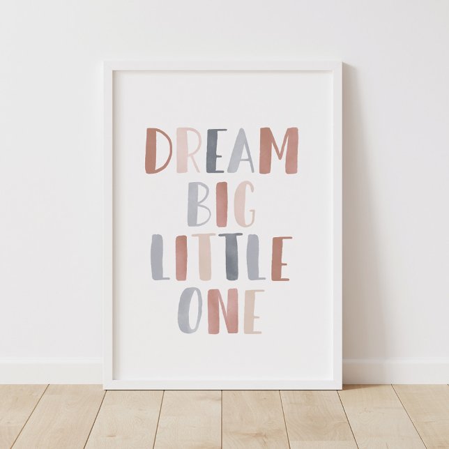Dream Big Little One Boho Niños Decoración De Habi (Subido por el creador)