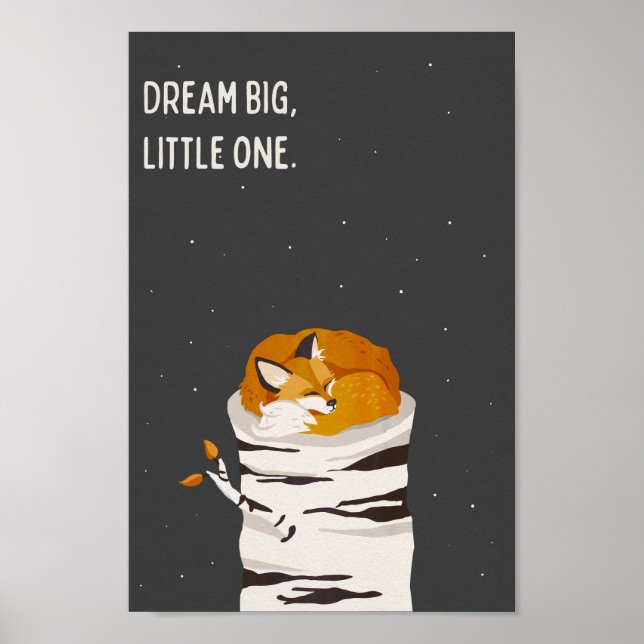 "Dream Big Little One", niños de arte de Fox y Moo (Frente)