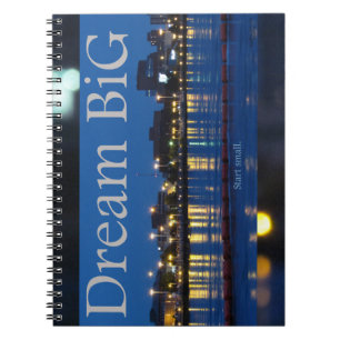 "Dream BiG - Start small." Cuaderno de espiral