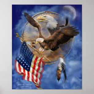 Dream Catcher - Poster de arte Freedom Eagle/Print