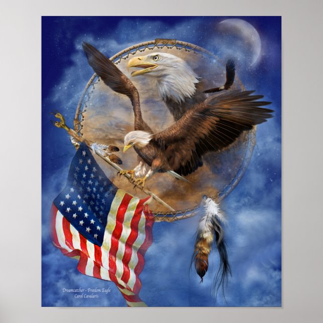 Dream Catcher - Poster de arte Freedom Eagle/Print (Frente)