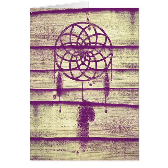 Dream Catcher Purple Wood (Frente)