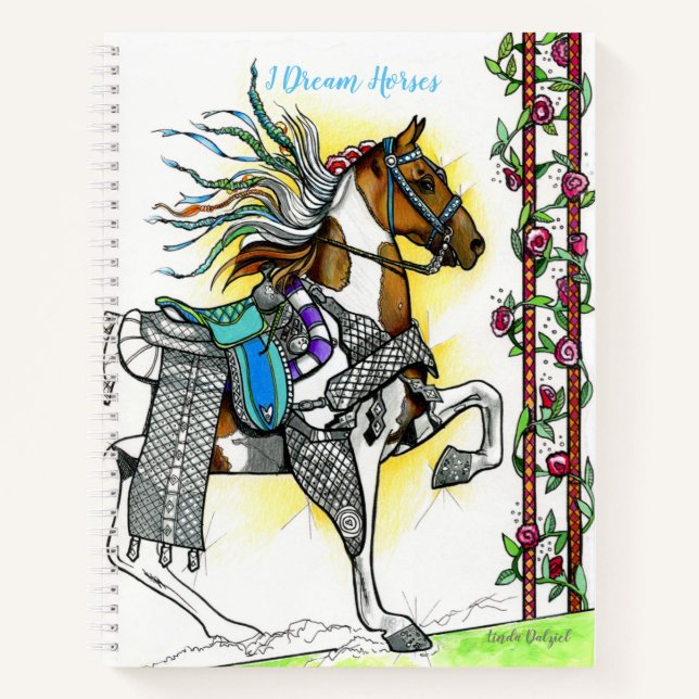 DREAM HORSES Libro Creativo de Linda Dalziel (Anverso)