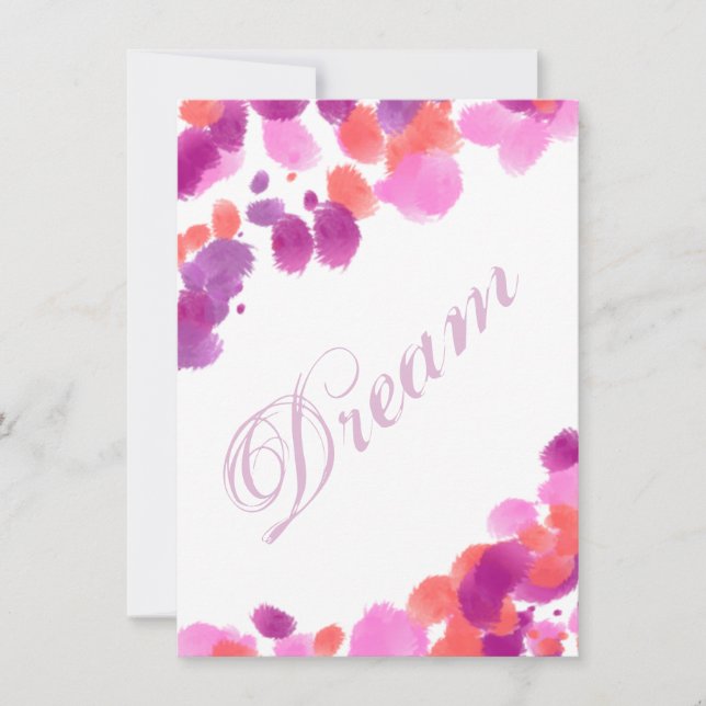 Dream Imagine Smash Book Page Scrapbooking Card (Anverso)