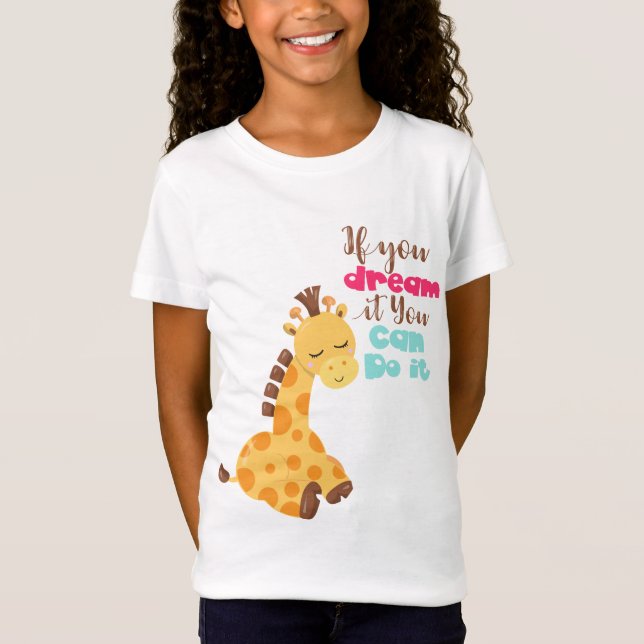 Dream It Chica la camiseta fina de Jersey (Anverso)