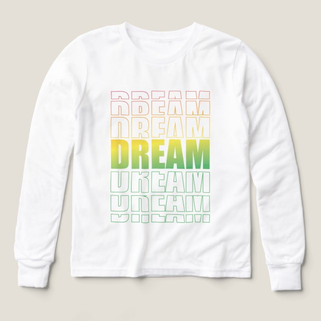 Dream Typography – Gradient Aesthetic Motivational (Diseño frontal)