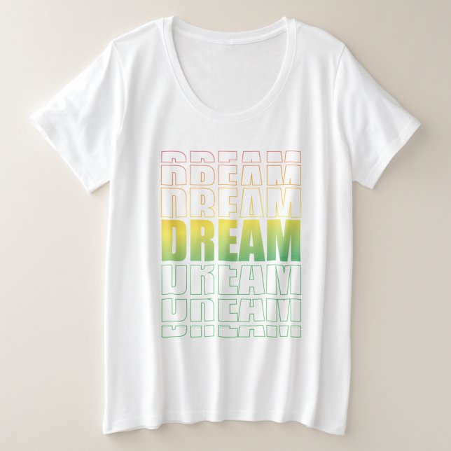 Dream Typography – Gradient Aesthetic Motivational (Anverso del diseño)