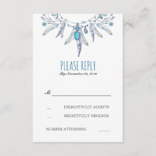 dreamcatcher boho boda rsvp